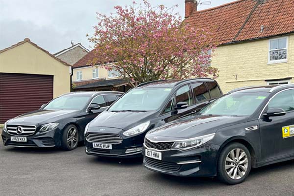 Ashcott Private Hire fleet of vehicles